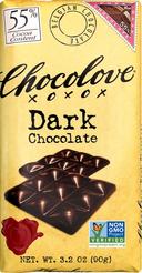 Chocolove Xoxox Dark Chocolate Bar, 3.2 Ounce -- 144 per case