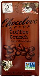 Chocolove 55 Percent Cocoa Coffee Crunch Dark Chocolate Bar, 3.2 Ounce -- 144 per case