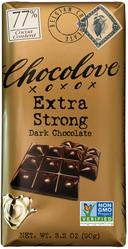 Chocolove Xoxox Extra Strong Dark Chocolate Bar, 3.2 Ounce -- 144 per case