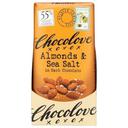 Chocolove Dark Chocolate Covered Almonds and Sea Salt - Shipper, 3.2 Ounce -- 60 per case