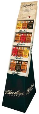 Chocolove 5 Flavor Chocolate - Shipper -- 60 per case.