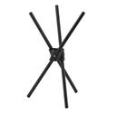 Service Ideas Black Tray Pod Large Collapsible Riser, 1.75 Width x 1.75 Height