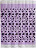 Bar Maid Purple Black Stars Security Wristbands -- 500 per case