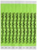 Bar Maid Tattoo Neon Green Security Wristband -- 500 per case
