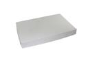 Boxit Lock Corner One Piece White Bakery Box, 18.5 x 13.25 x 2 inch -- 100 per case.