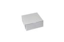 Boxit Lock Corner One Piece White Bakery Box, 7 x 7 x 3 inch -- 250 per case.