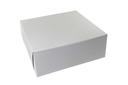 Boxit Lock Corner One Piece White Bakery Box, 15.875 x 15.875 x 5.875 inch -- 50 per case.