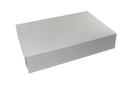 Boxit Lock Corner One Piece White Bakery Box, 20 x 14 x 4 inch -- 50 per case.