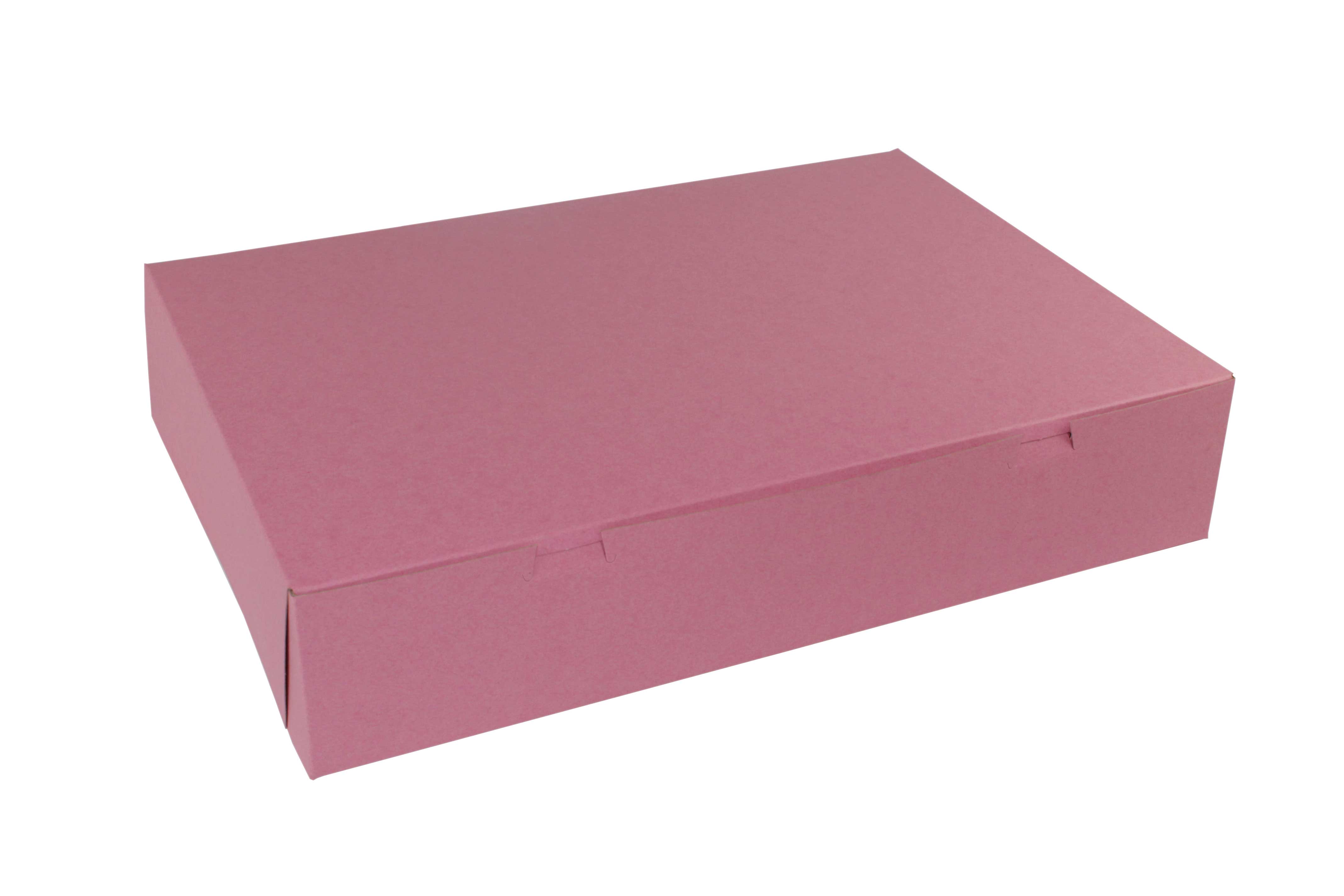 Boxit Lock Corner One Piece Strawberry Bakery Box, 20 x 14 x 4 inch -- 50 per case.