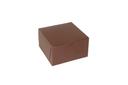 Boxit Lock Corner One Piece Chocolate Bakery Box, 7 x 7 x 4 inch -- 200 per case.