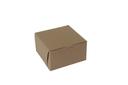 Boxit Lock Corner One Piece Kraft Bakery Box, 7 x 7 x 4 inch -- 200 per case.