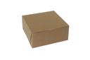 Boxit Lock Corner One Piece Kraft Bakery Box, 9 x 9 x 4 inch -- 200 per case.