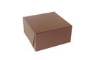 Boxit Lock Corner One Piece Chocolate Bakery Box, 10 x 10 x 5 inch -- 100 per case.