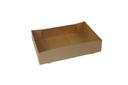 Boxit 4 Corner Glued Kraft SUS Automatic Donut Tray, 13.5 x 9 x 3 inch -- 250 per case.