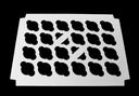 Boxit White Mini 24 Cupcake Inserts, 13.9375 x 9.9375 x 3/4 inch -- 100 per case.