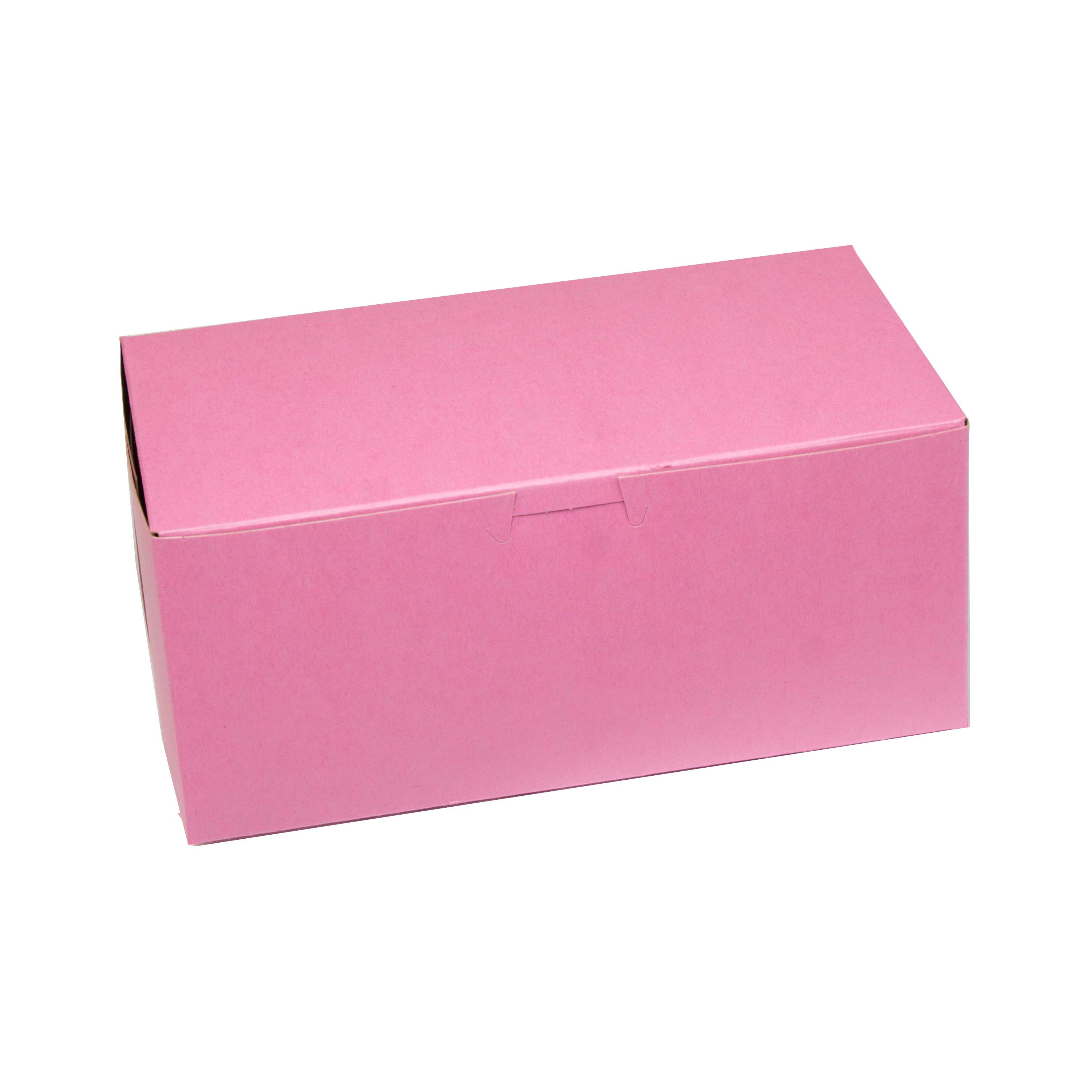Boxit Lock Corner One Piece Strawberry Bakery Box, 9 x 5 x 4 inch -- 250 per case.