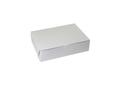 Boxit Lock Corner One Piece White Bakery Box, 10.5 x 7.5 x 2 3/4 inch -- 250 per case.