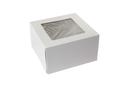 Boxit Windowed One Piece White Bakery Box, 9 x 9 x 5 inch -- 100 per case.