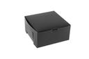Boxit Lock Corner One Piece Black Licorice Bakery Box, 8 x 8 x 4 inch -- 100 per case.