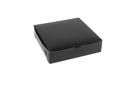 Boxit Lock Corner One Piece Black Licorice Bakery Box, 10 x 10 x 2.5 inch -- 100 per case.