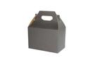 Boxit Black Pinstripe Gable Boxes with Auto Bottom, 8 x 4.875 x 5.25 inch -- 100 per case.
