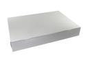 Boxit Lock Corner One Piece White Bakery Box, 28 x 17 3/4 x 4.875 inch -- 25 per case.