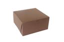Boxit Lock Corner One Piece Chocolate Bakery Box, 12 x 12 x 6 inch -- 50 per case.