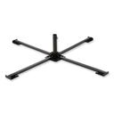 ergodyne Shax 6190 Metal Black Umbrella Stand with 1.65 inch Cylinder and Set Screw Clamp, 48 x 48 x 10 inch