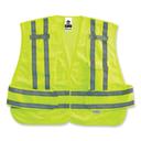 ergodyne GloWear 8244PSV Polyester Medium and Large Lime Class 2 Expandable Public Safety Hook and Loop Vest