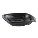 Anchor Packaging Crystal Classics CPS716 RPET Black Square Bowl, 16 Ounce Capacity -- 500 per case.