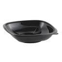 Anchor Packaging Crystal Classics CP832 RPET Black Square Bowl, 32 Ounce Capacity -- 276 per case.