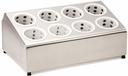 Tablecraft Stainless Steel Tiered Flatware Cylinder Holder, 19.75 x 12 x 8 inch