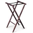 Tablecraft Mahogany Spindle Tray Stand, 31 inch.