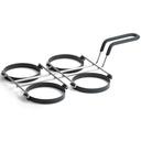 Tablecraft Chrome Plated Frame Non Stick 4 Egg Ring, 6 1/2 x 10 inch.