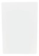 Tablecraft Polyethylene White Cutting Board, 15 x 20 inch.