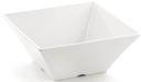 Tablecraf Frostone Melamine White Square Bowl, 12 1/4 x 5 inch