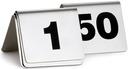 Tablecraft Stainless Steel 1 to 50 Number Tent -- 1 set