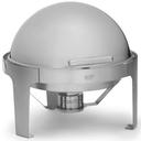Tablecraft Stainless Steel Round Fuel Server Roll Top Chafer, 16 inch