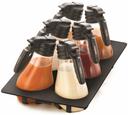 Tablecraft NSF Black Tray Dressing Set, 48 Ounce -- 1 set