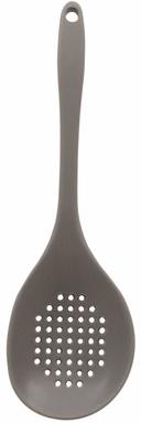 Tablecraft Gray Silicone Perforated Spoon, 13.5 inch