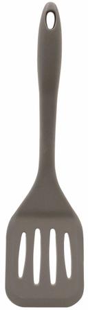Tablecraft Gray Silicone Slotted Turner, 12 inch
