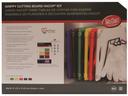 Tablecraft HACCP White Green Yellow Red Blue and Brown Grippy Cutting Board Kit, 18 x 24 inch -- 1 kit