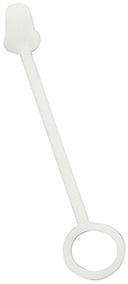Tablecraft Sani Cap Natural Tethered Cap for Squeeze Bottles -- 12 per case