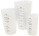 Tablecraft Silicone Flexible Measuring Cup Set - 3 count per pack -- 1 set