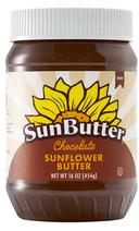 Sunbutter Chocolate Sunflower Butter, 1 Pound -- 6 per case