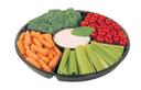 WNA Polystyrene 6 Compartment Round Serving Tray, 16 inch -- 12 per case.
