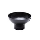 WNA Caterline Polystyrene Black Pedestal Bowl, 22 Ounce -- 24 per case.