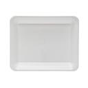 WNA White Polystyrene Rectangle Serving Tray, 8 x 10 inch -- 25 per case.