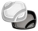 D and W Fine Pack Deep 3 Compartment Polystyrene Form Tray, 16 inch -- 50 per case.