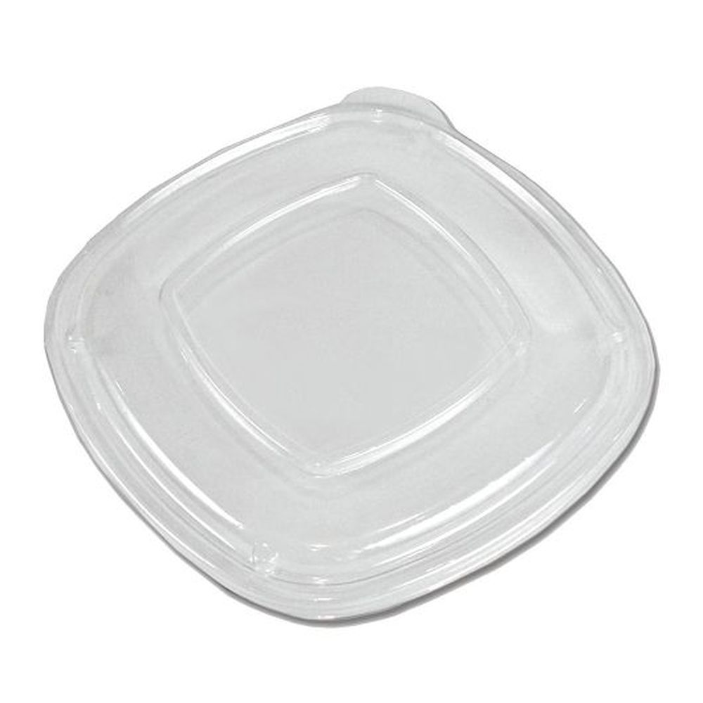 D and W Fine Pack Forum OPS Clear 7 inch Non-Vented Flat Lid Only, 108 count - 4 per case